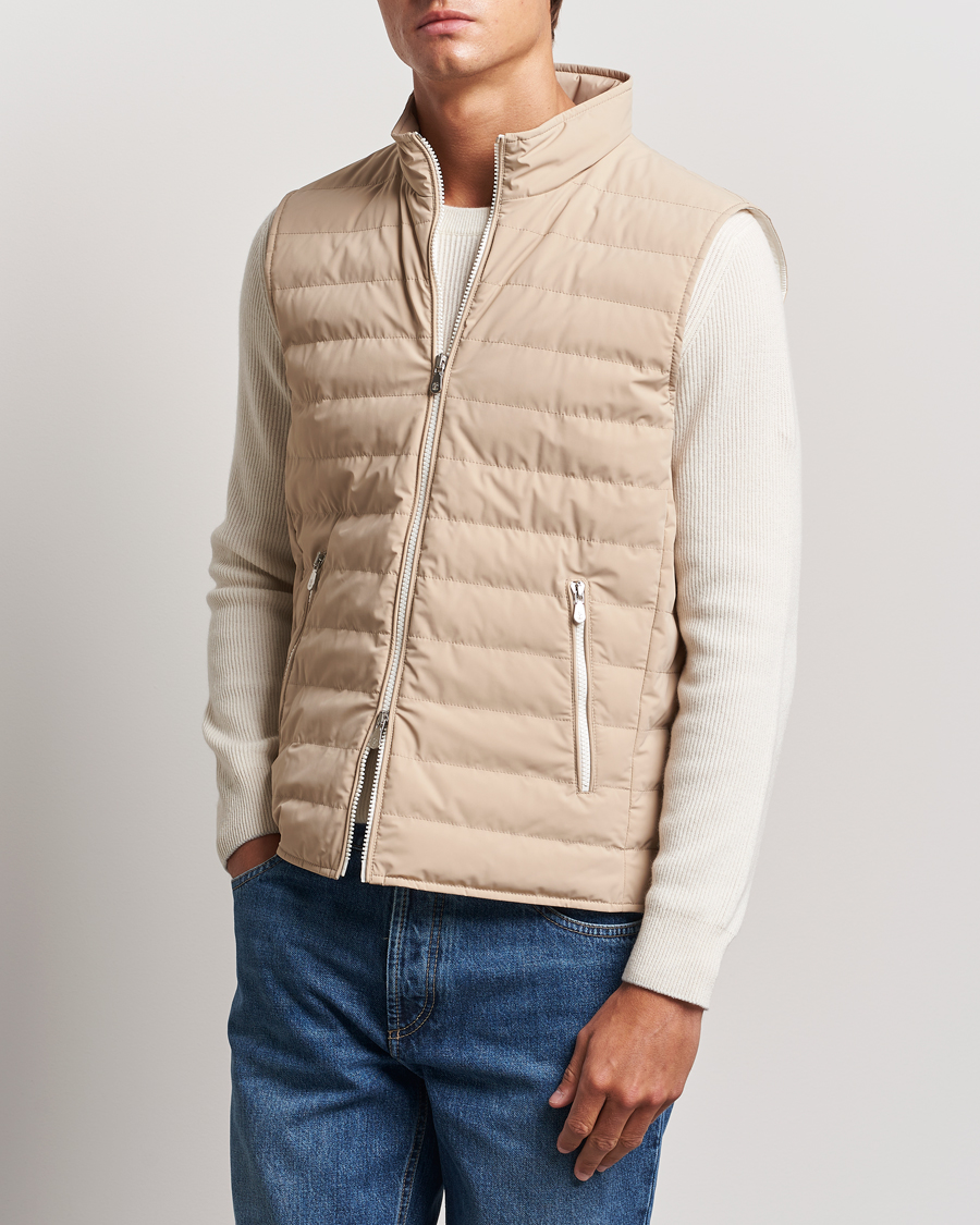 Herr | Jackor | Brunello Cucinelli | Nylon Gilet Sand