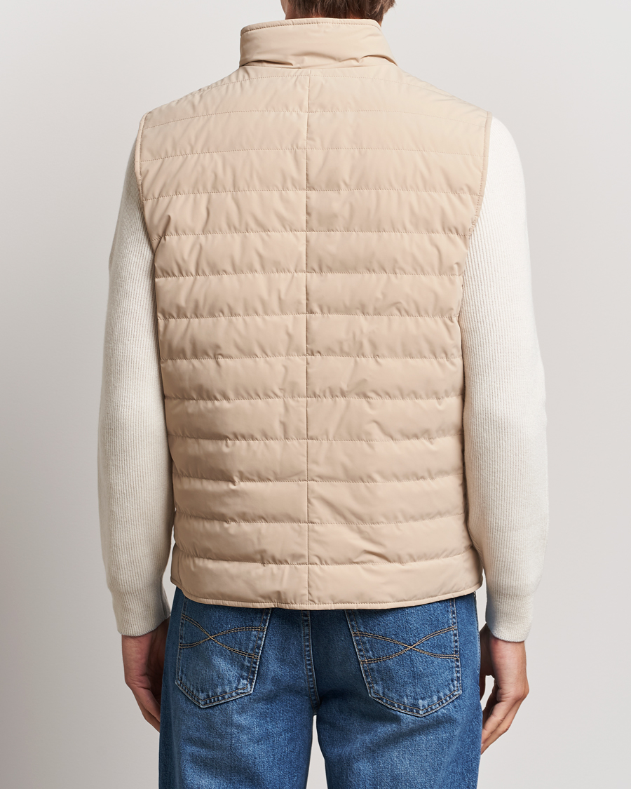 Herr | Jackor | Brunello Cucinelli | Nylon Gilet Sand