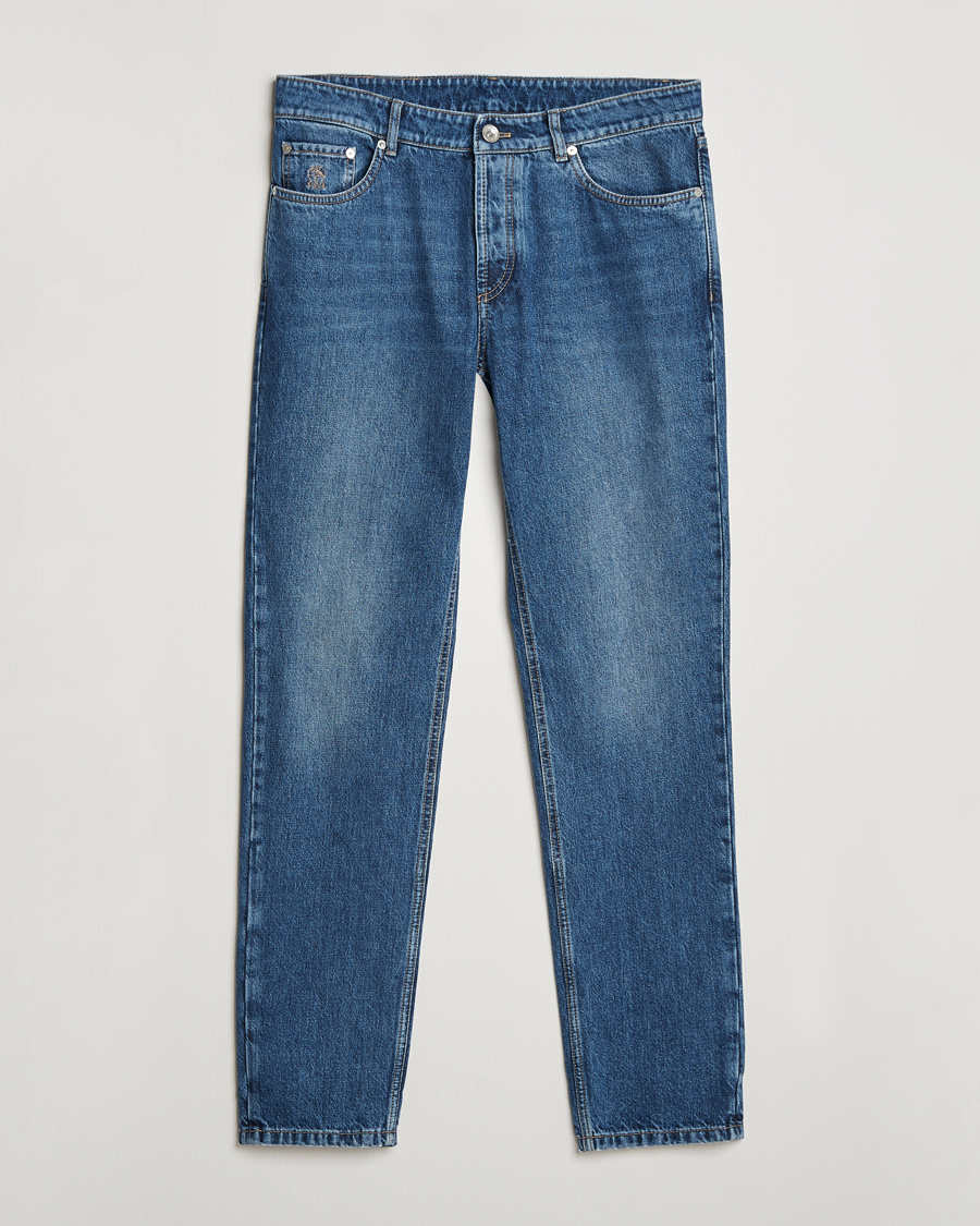 Herr | Jeans | Brunello Cucinelli | Traditional Fit Jeans Stone Wash