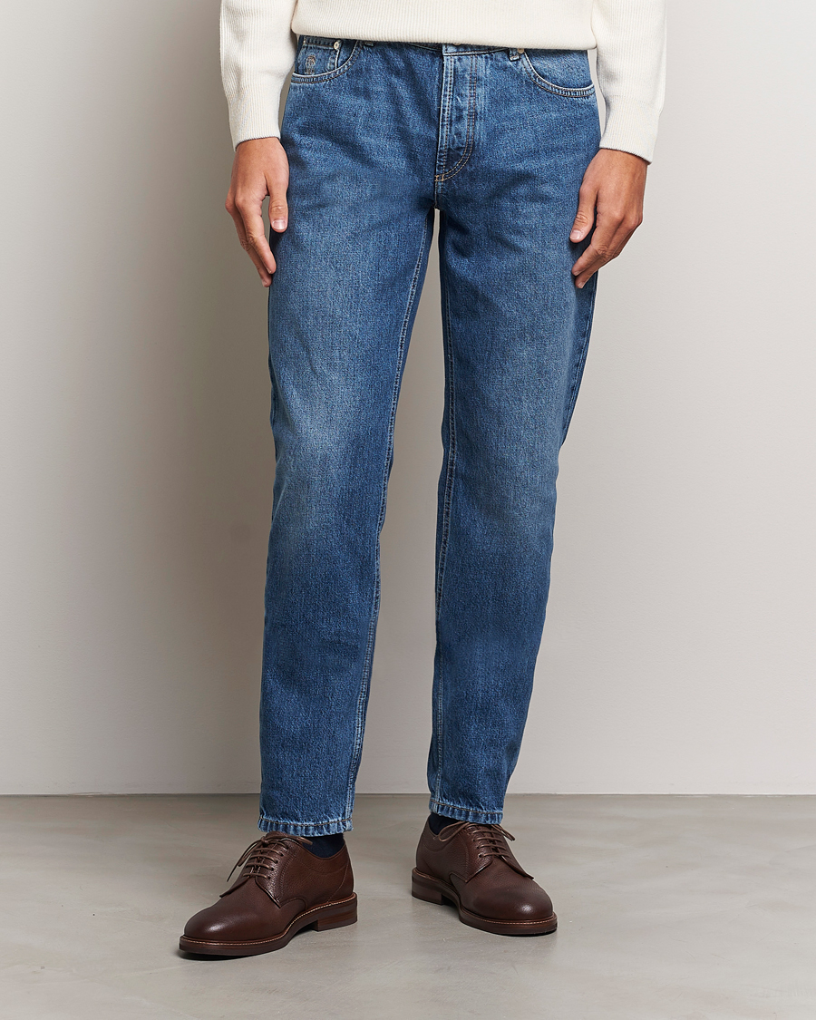 Herr | Jeans | Brunello Cucinelli | Traditional Fit Jeans Stone Wash
