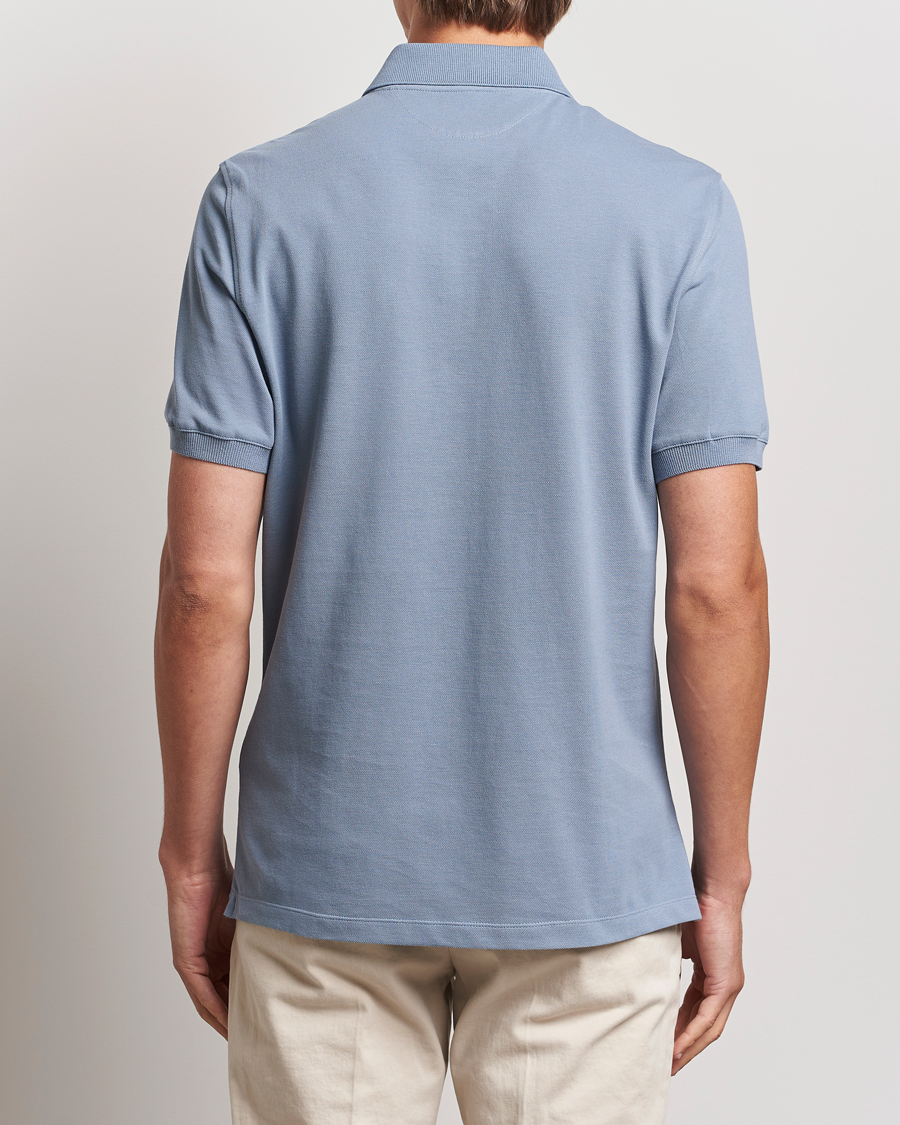 Herr | Pikéer | Brunello Cucinelli | Short Sleeve Logo Polo Celestial