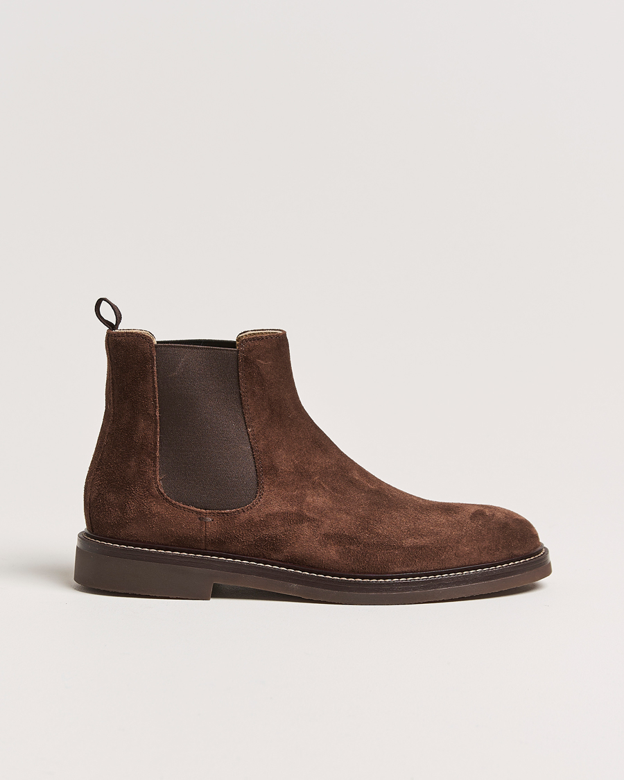 Herr | Brunello Cucinelli Chelsea Boots Dark Brown Suede | Brunello Cucinelli | Chelsea Boots Dark Brown Suede