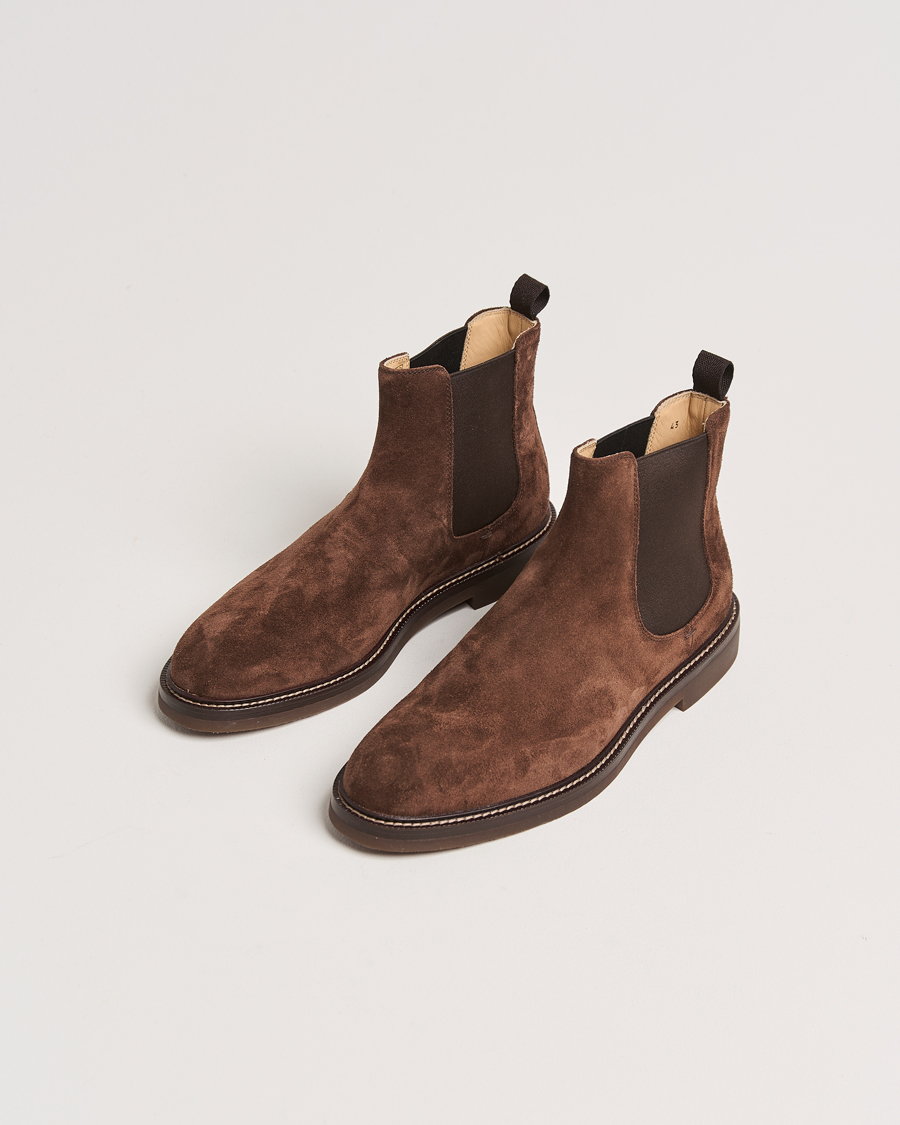 Herr | Brunello Cucinelli Chelsea Boots Dark Brown Suede | Brunello Cucinelli | Chelsea Boots Dark Brown Suede