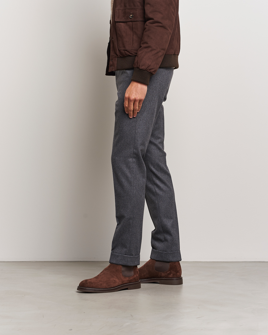 Herr | Brunello Cucinelli Chelsea Boots Dark Brown Suede | Brunello Cucinelli | Chelsea Boots Dark Brown Suede