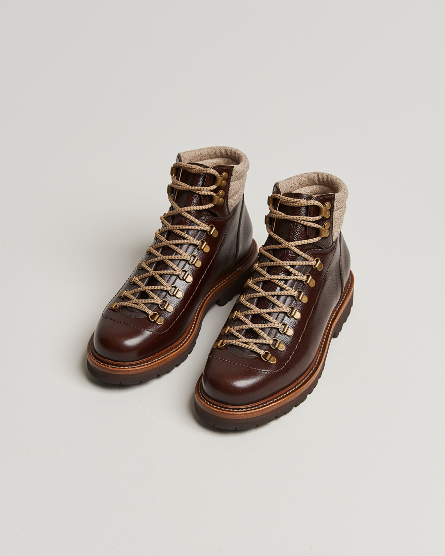 Herr | Brunello Cucinelli Winter Boots Dark Brown Calf | Brunello Cucinelli | Winter Boots Dark Brown Calf