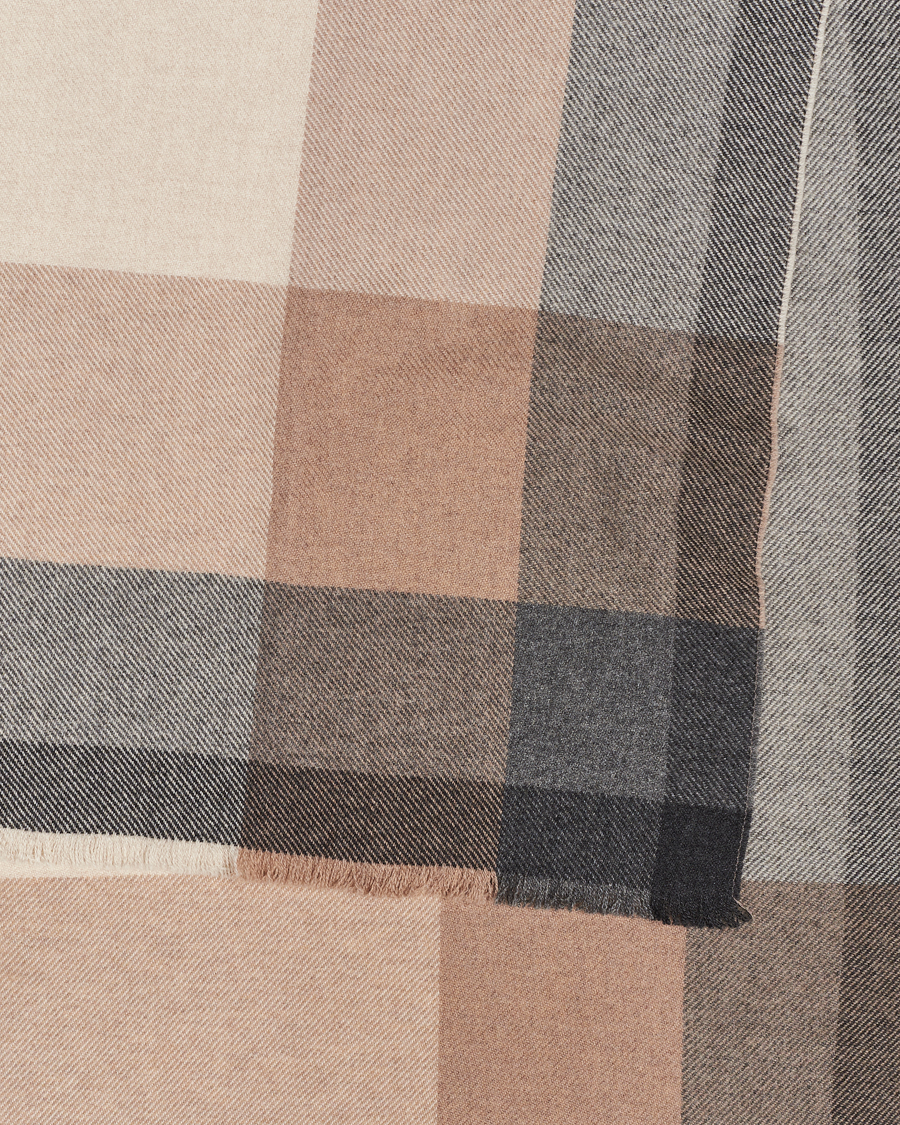 Herr | Brunello Cucinelli Wool/Cashmere Scarf Grey/Beige | Brunello Cucinelli | Wool/Cashmere Scarf Grey/Beige