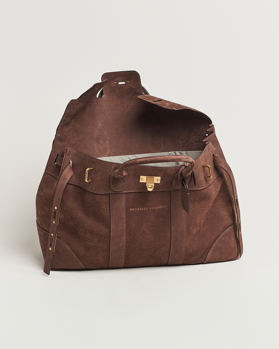Herr | Brunello Cucinelli Grain Leather Holdall Dark Brown | Brunello Cucinelli | Grain Leather Holdall Dark Brown