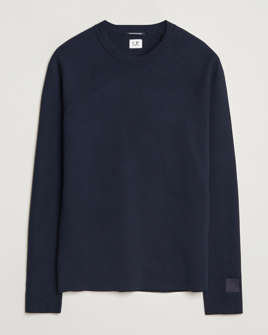 Herr | Tröjor | C.P. Company | Metropolis Cotton Crew Neck Navy