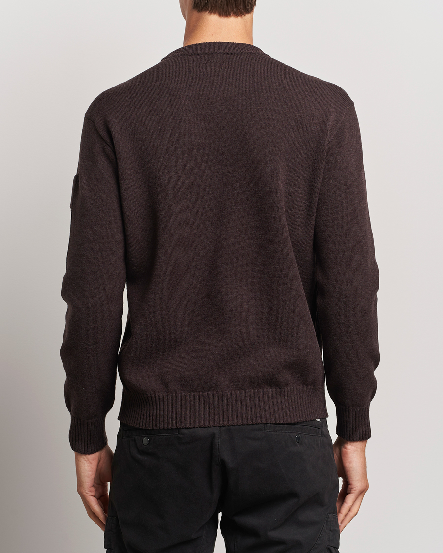 Herr | Tröjor | C.P. Company | Metropolis Knitted Crew Neck Brown