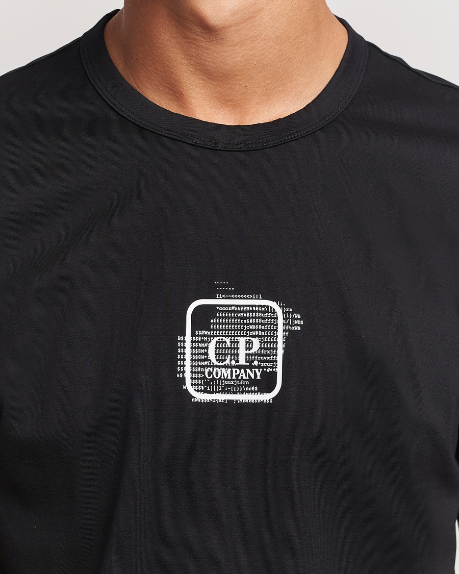 Herr | T-Shirts | C.P. Company | Metropolis Mercerized Back Logo T-Shirts Black