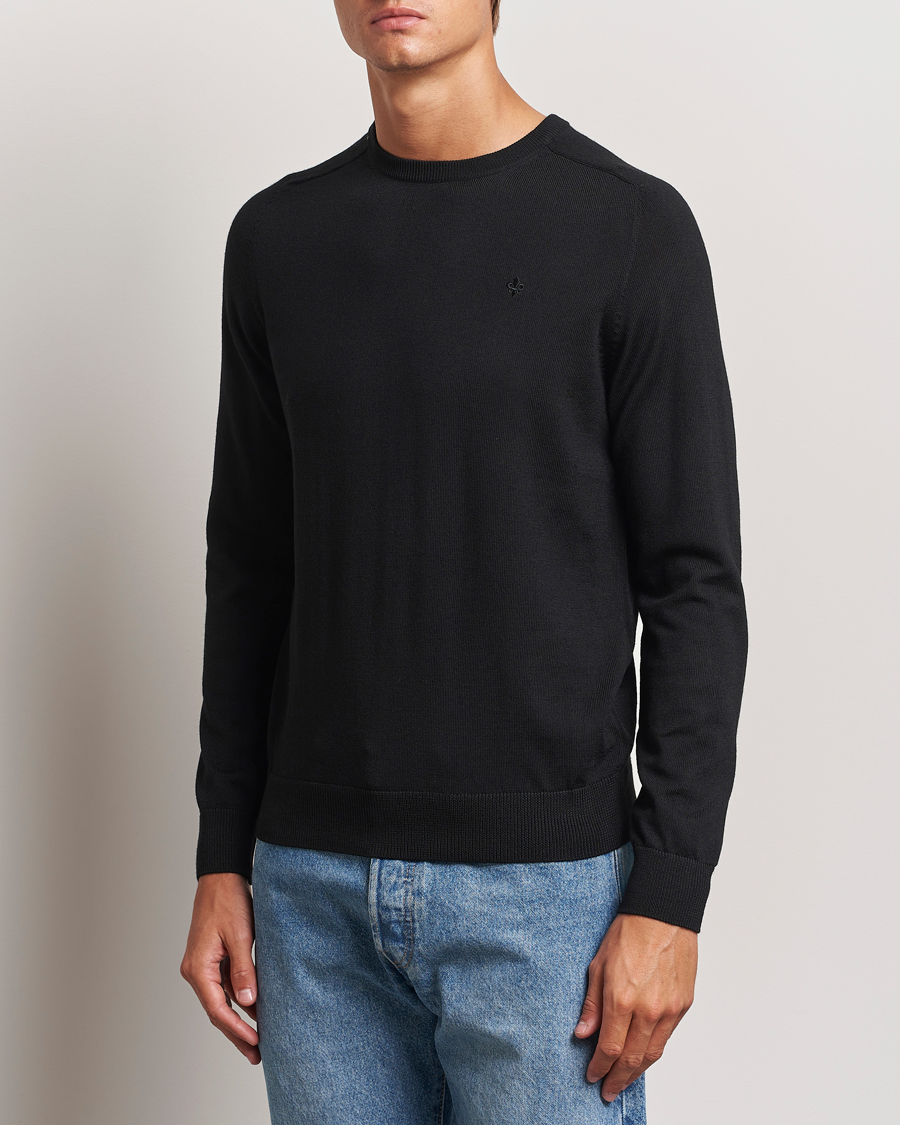Herr | Tröjor | Morris | Merino O-neck Black