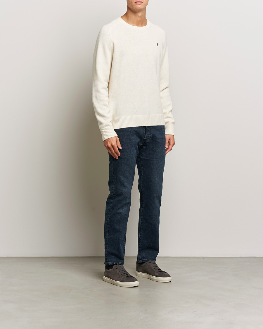 Herr | Tröjor | Morris | Hertford Merino Crew Neck Off White