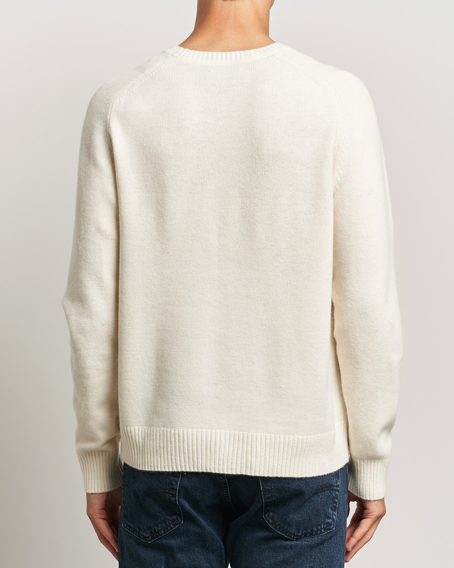 Herr | Tröjor | Morris | Hertford Merino Crew Neck Off White