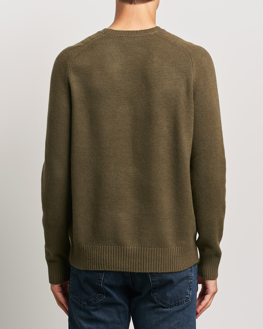 Herr | Tröjor | Morris | Hertford Merino Crew Neck Olive