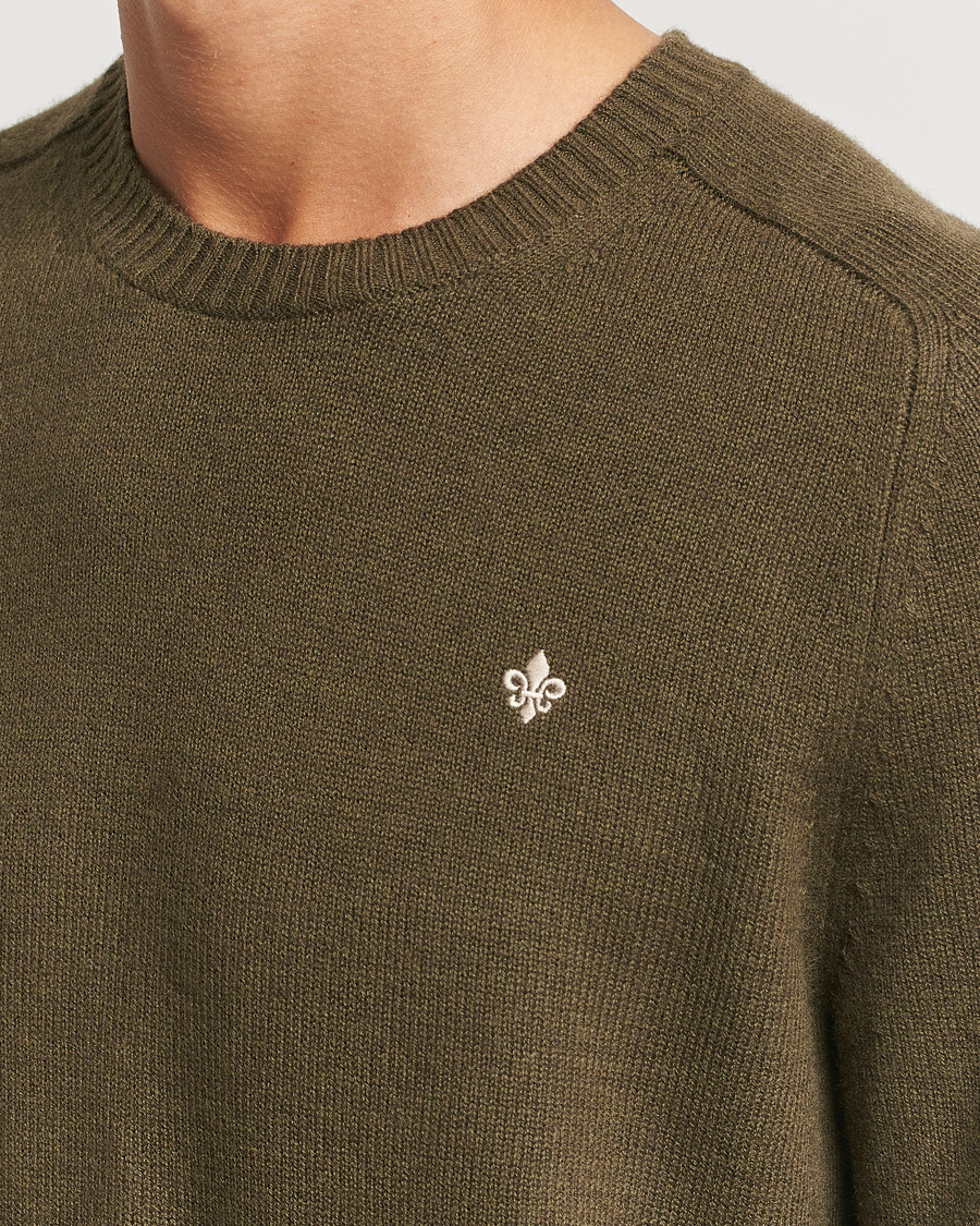 Herr | Tröjor | Morris | Hertford Merino Crew Neck Olive