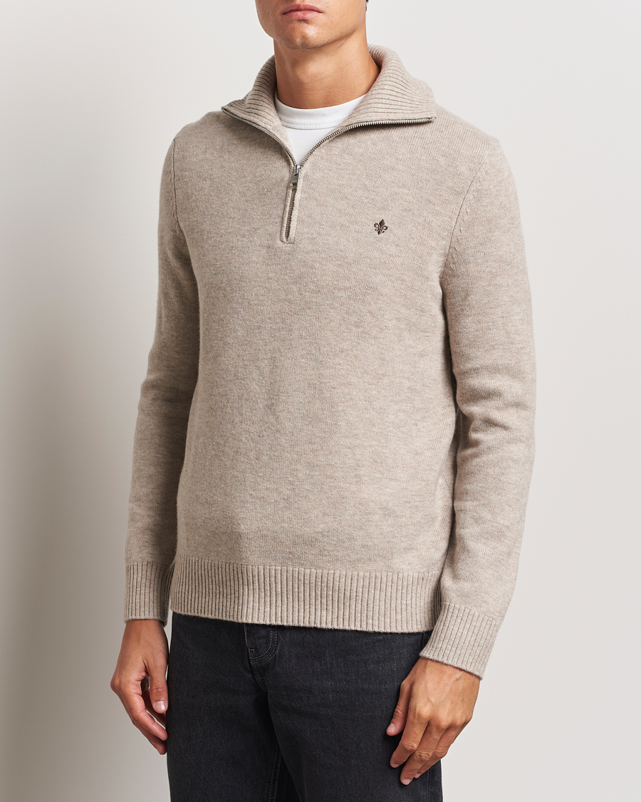 Herr | Tröjor | Morris | Hertford Merino Half Zip Khaki