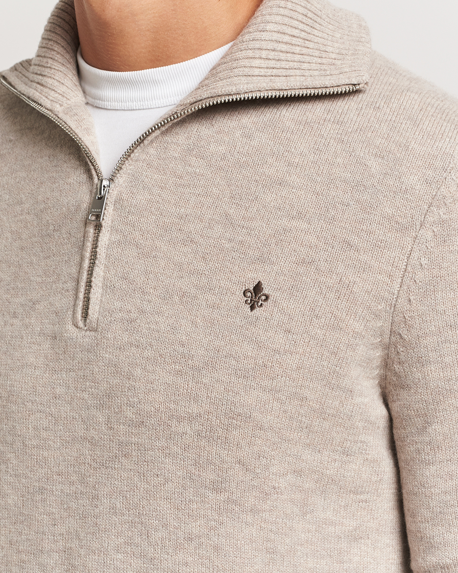 Herr | Tröjor | Morris | Hertford Merino Half Zip Khaki