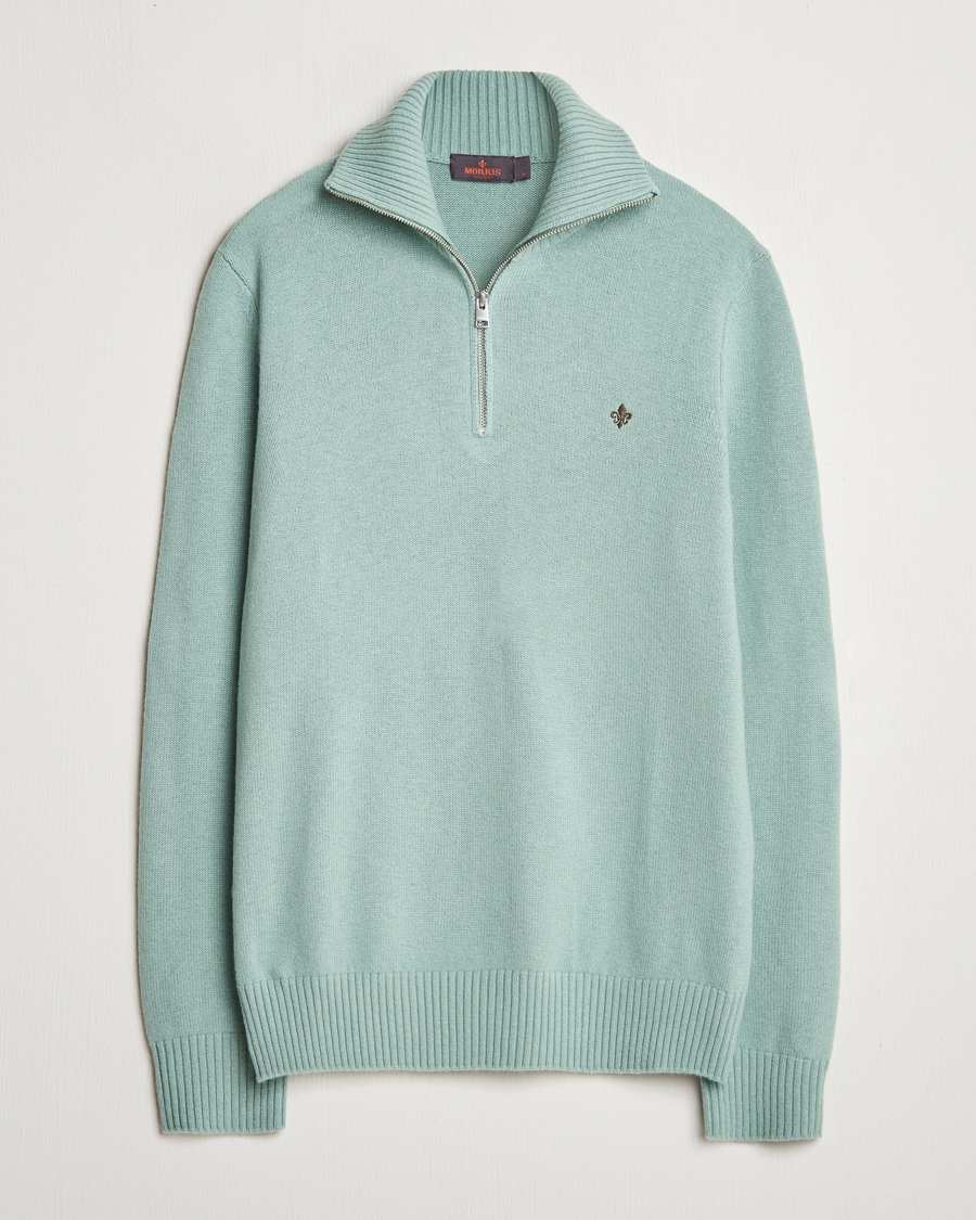 Herr | Tröjor | Morris | Hertford Merino Half Zip Green