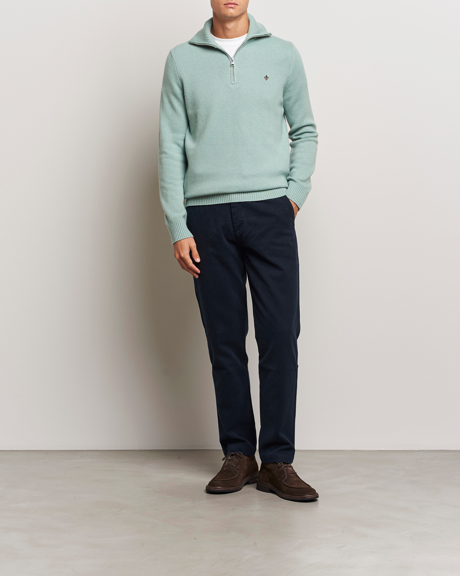 Herr | Tröjor | Morris | Hertford Merino Half Zip Green