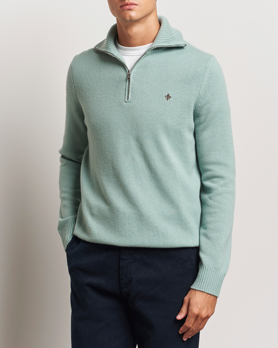 Herr | Tröjor | Morris | Hertford Merino Half Zip Green