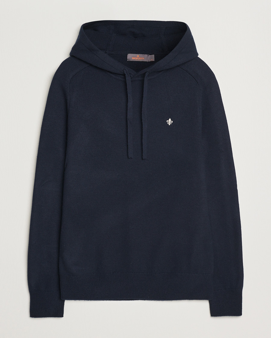 Herr | Tröjor | Morris | Hertford Merino Hoodie Navy