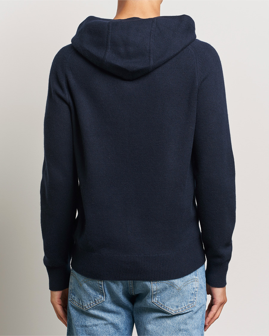 Herr | Tröjor | Morris | Hertford Merino Hoodie Navy