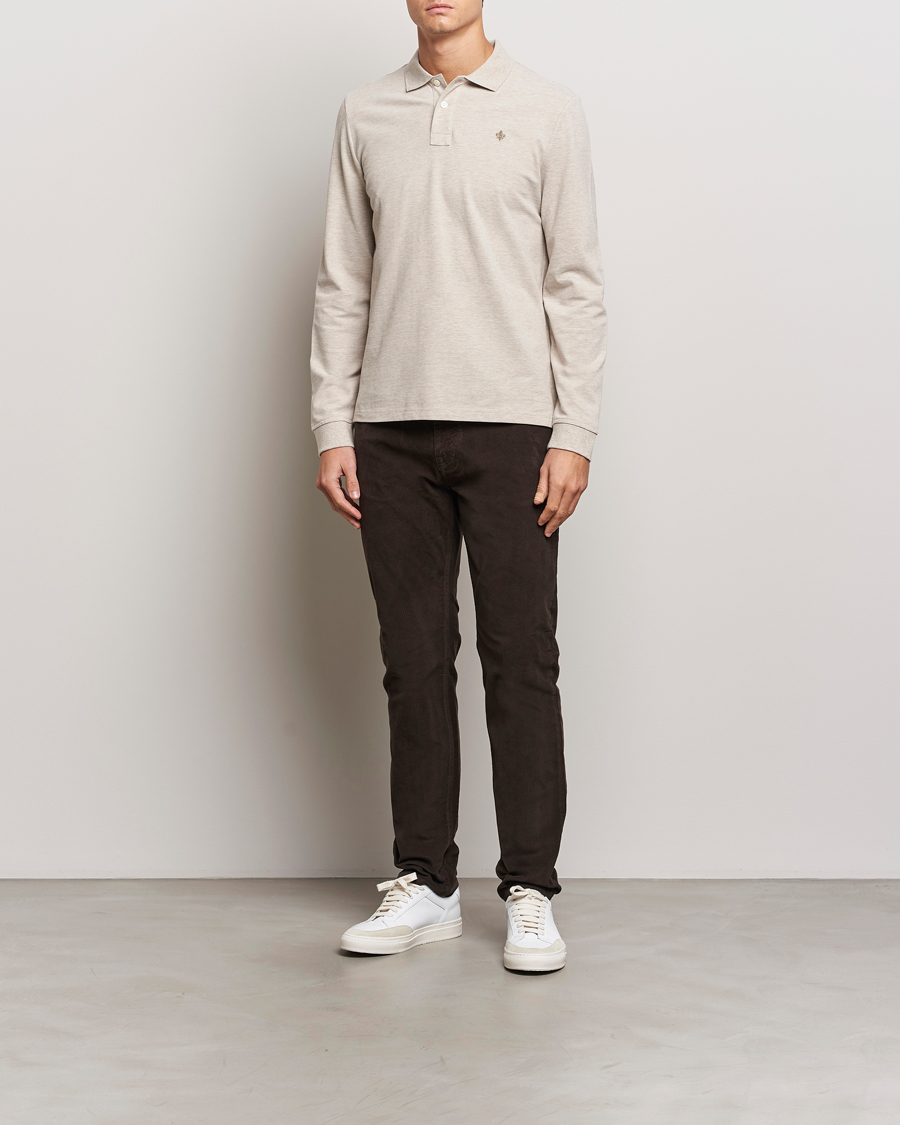 Herr | Tröjor | Morris | Camden Long Sleeve Polo Khaki