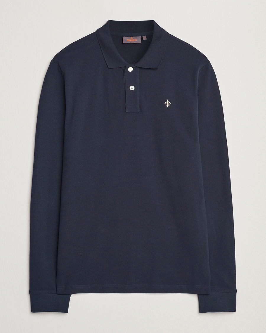 Herr | Tröjor | Morris | Camden Long Sleeve Polo Blue