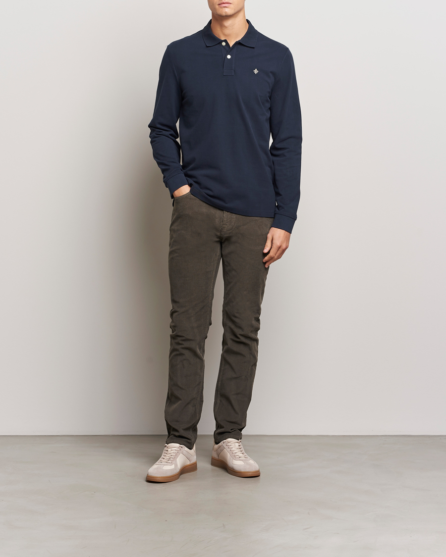 Herr | Tröjor | Morris | Camden Long Sleeve Polo Blue