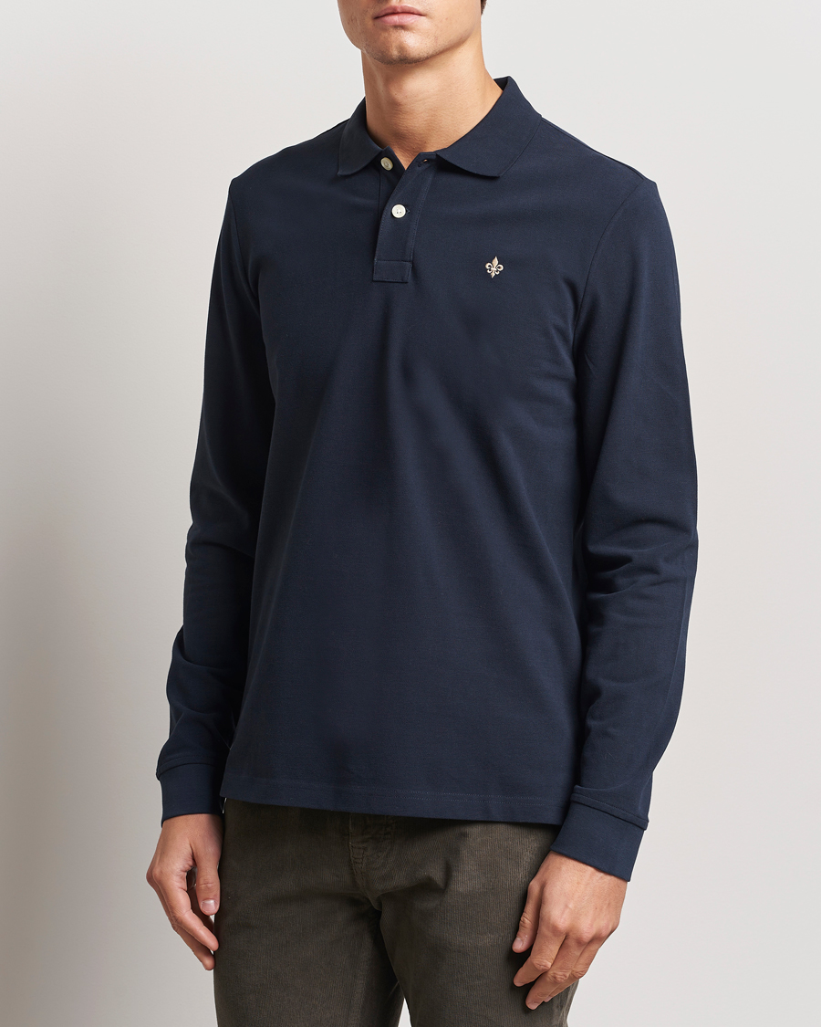 Herr | Tröjor | Morris | Camden Long Sleeve Polo Blue