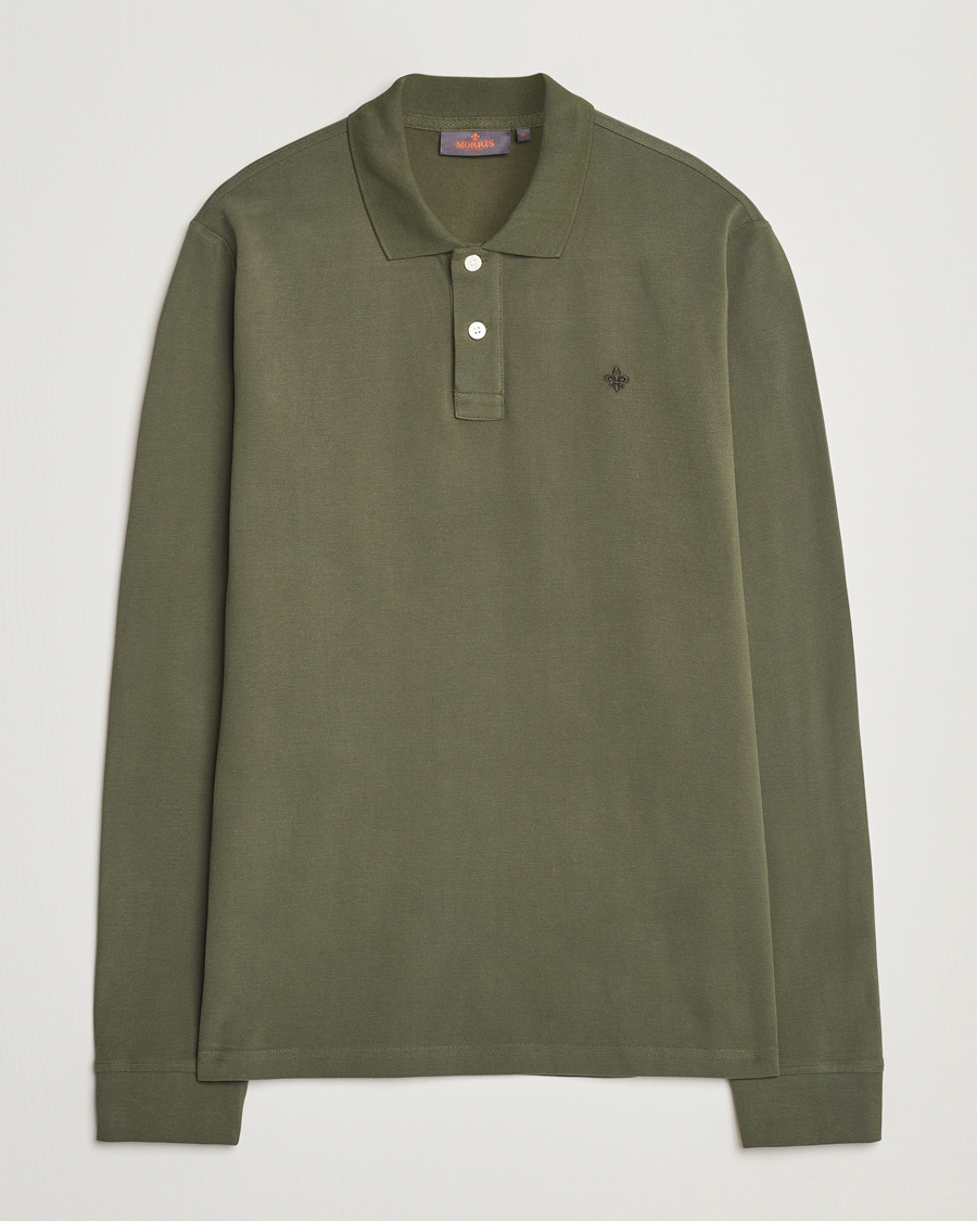 Herr | Tröjor | Morris | Camden Long Sleeve Polo Olive