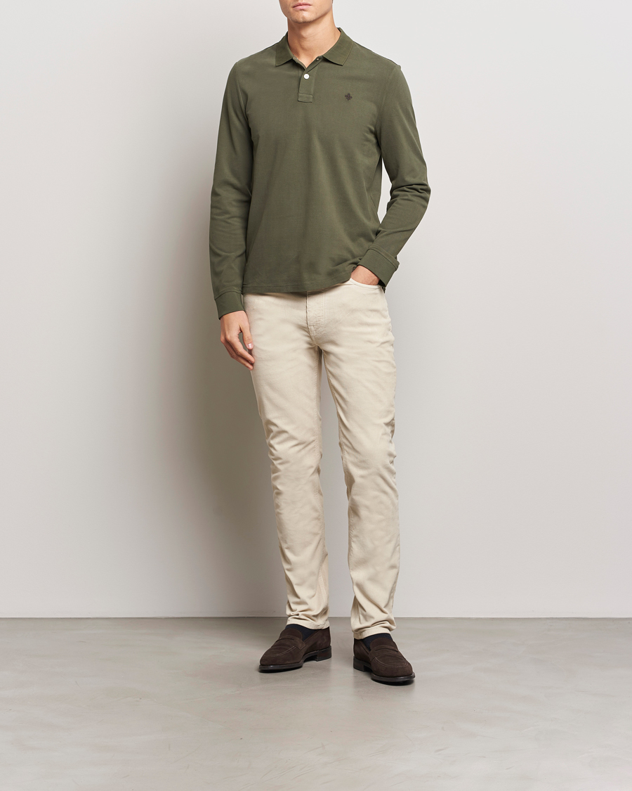 Herr | Tröjor | Morris | Camden Long Sleeve Polo Olive