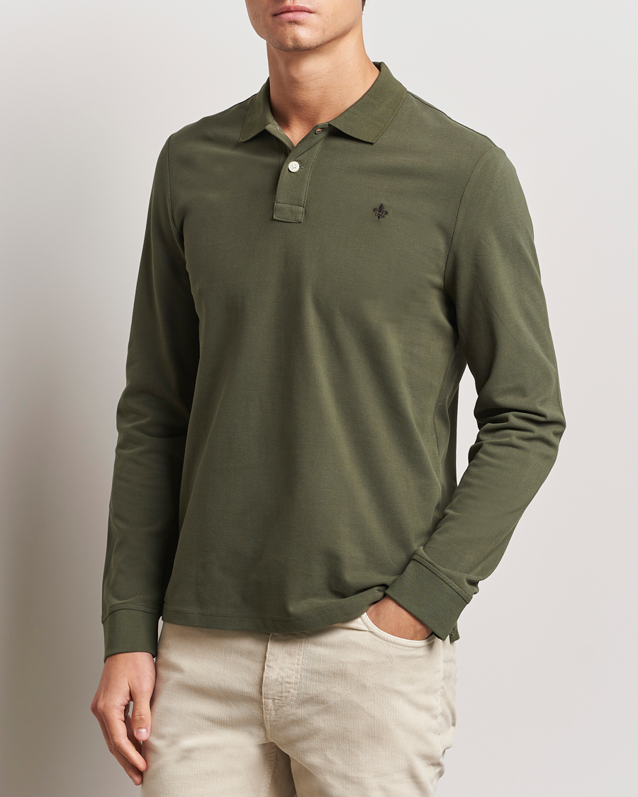 Herr | Tröjor | Morris | Camden Long Sleeve Polo Olive