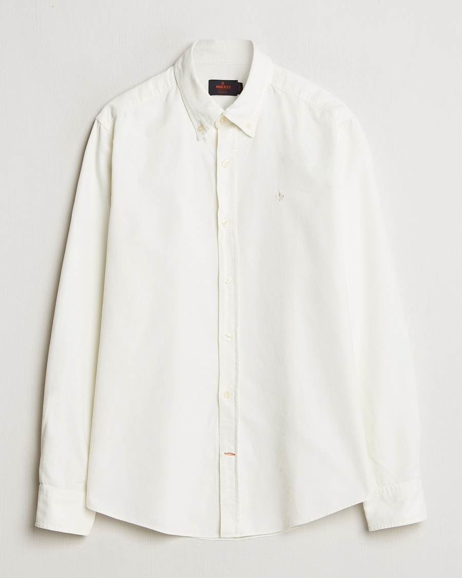 Herr | Skjortor | Morris | Douglas Corduroy Shirt Off White