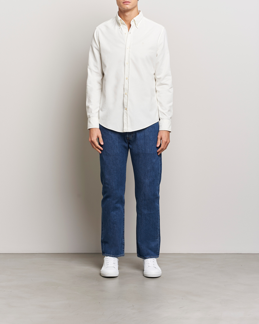 Herr | Skjortor | Morris | Douglas Corduroy Shirt Off White