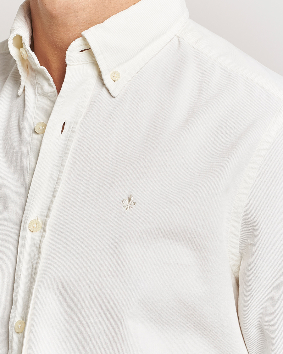Herr | Skjortor | Morris | Douglas Corduroy Shirt Off White