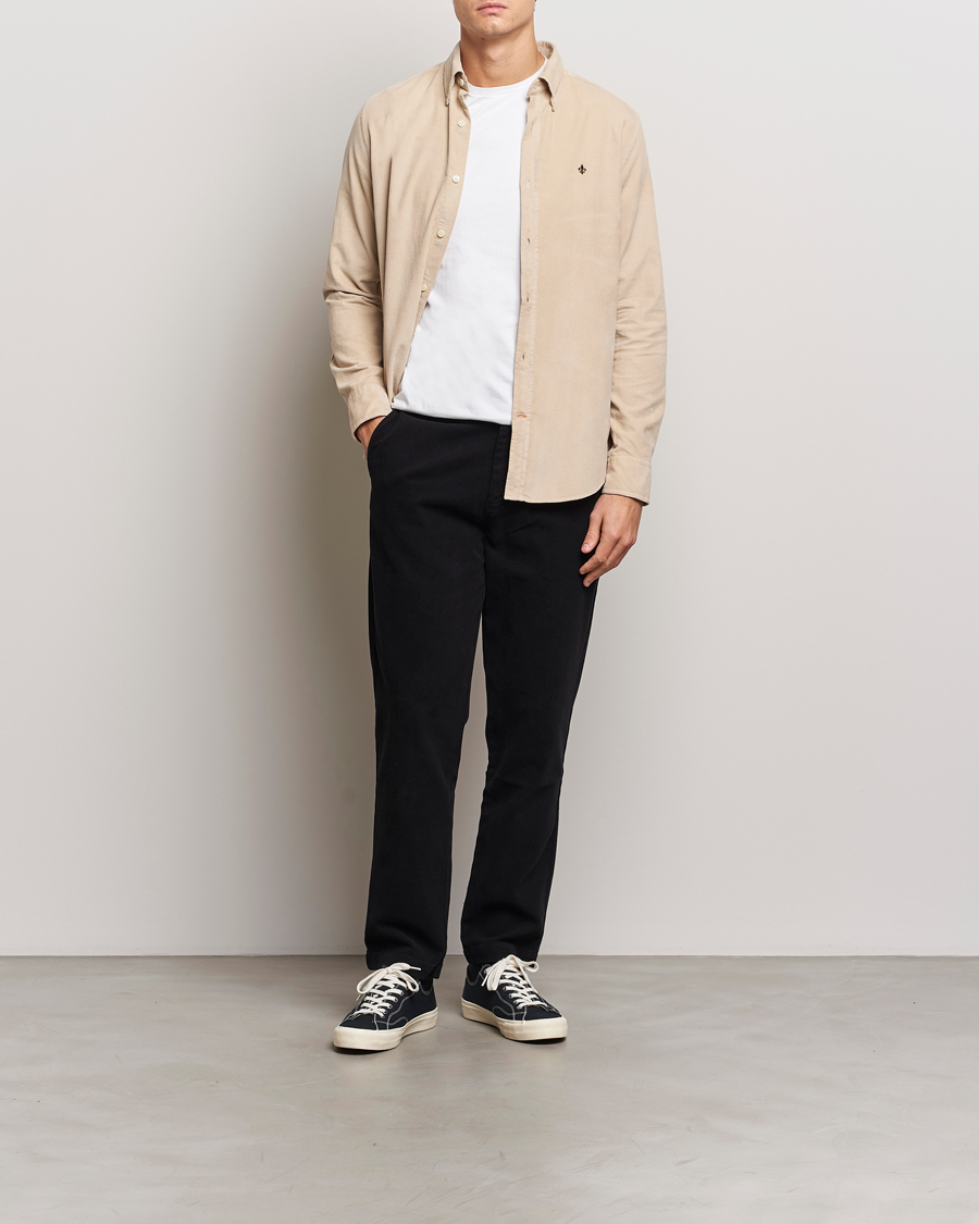 Herr | Skjortor | Morris | Douglas Corduroy Shirt Khaki