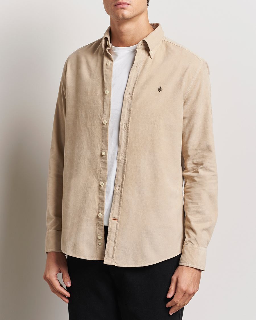 Herr | Skjortor | Morris | Douglas Corduroy Shirt Khaki