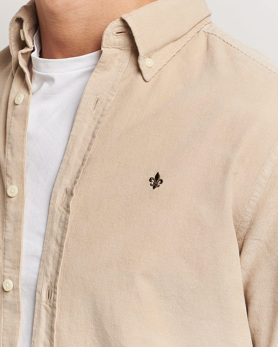 Herr | Skjortor | Morris | Douglas Corduroy Shirt Khaki