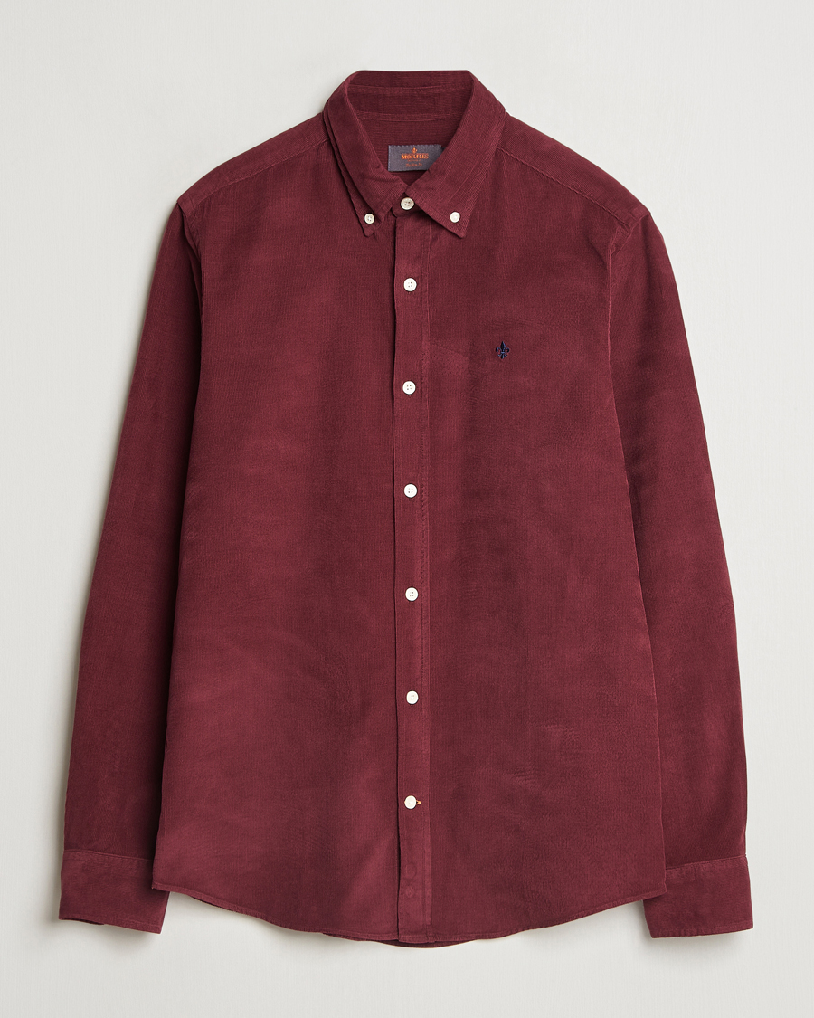 Herr | Skjortor | Morris | Douglas Corduroy Shirt Wine Red