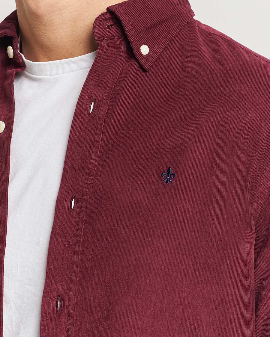 Herr | Skjortor | Morris | Douglas Corduroy Shirt Wine Red