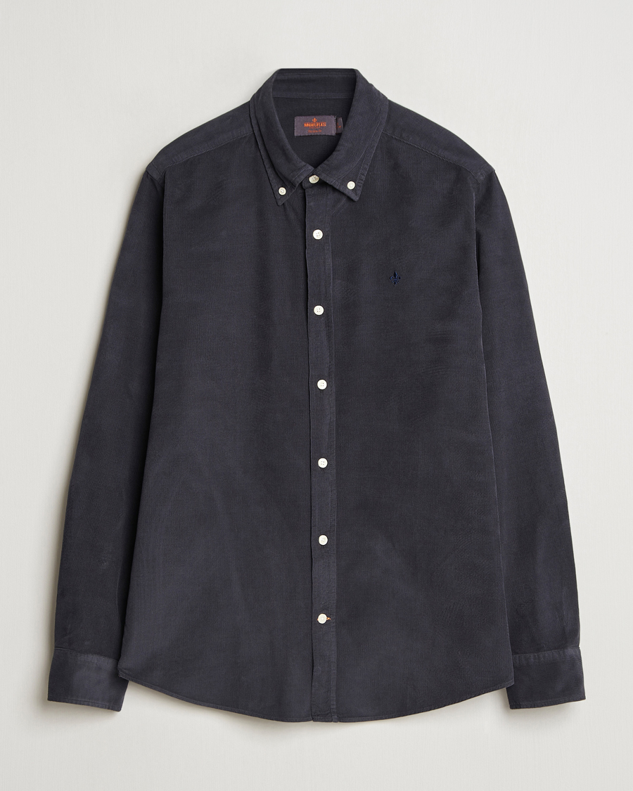 Herr | Skjortor | Morris | Douglas Corduroy Shirt Navy