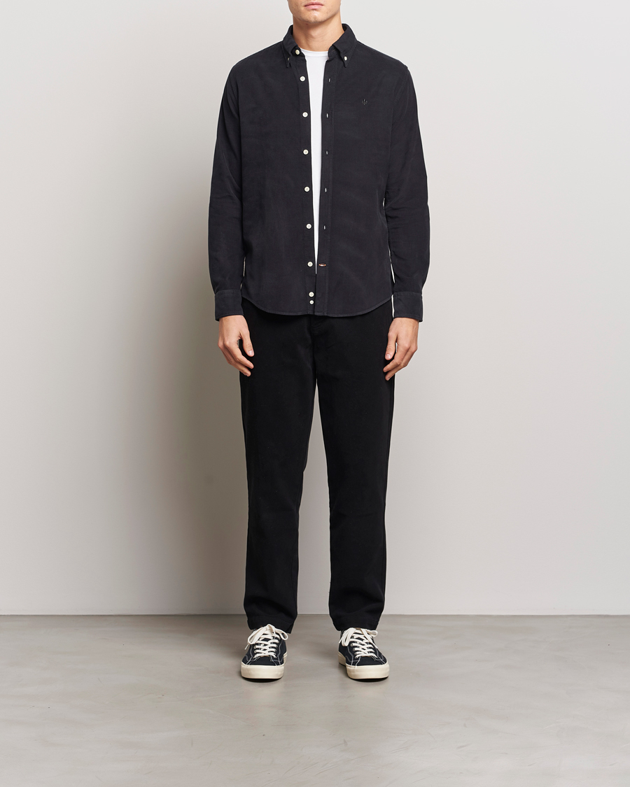Herr | Skjortor | Morris | Douglas Corduroy Shirt Grey