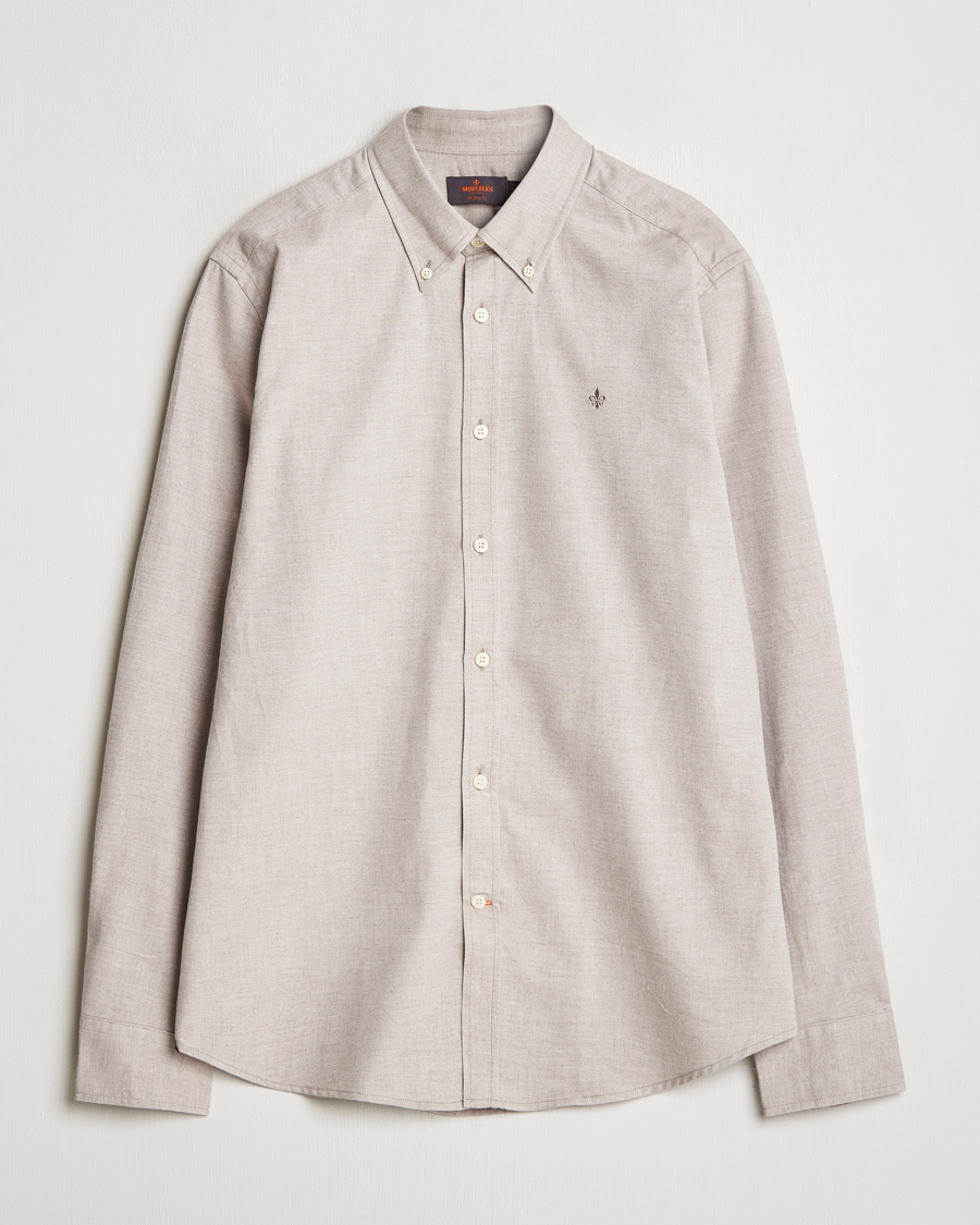 Herr | Skjortor | Morris | Watts Flannel Shirt Khaki