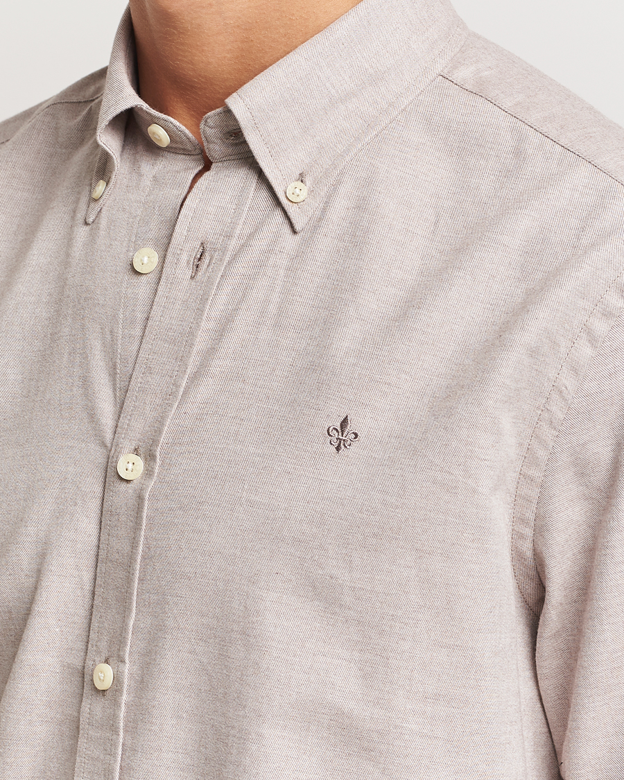 Herr | Skjortor | Morris | Watts Flannel Shirt Khaki