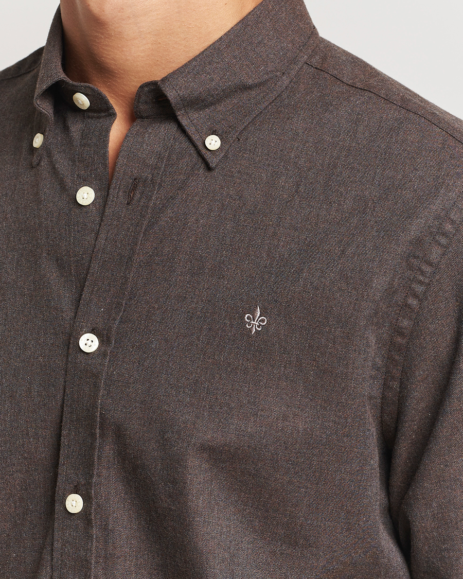 Herr | Skjortor | Morris | Watts Flannel Shirt Brown