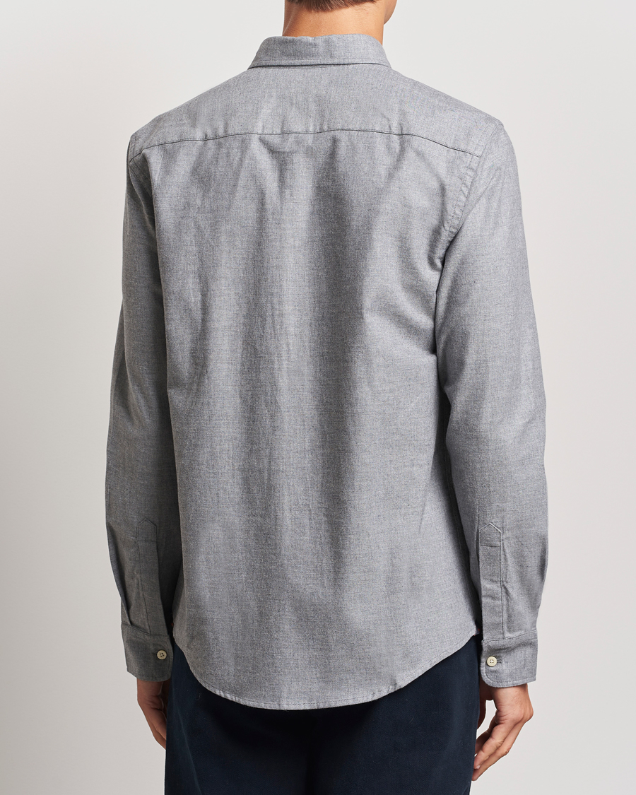 Herr | Skjortor | Morris | Watts Flannel Shirt Grey