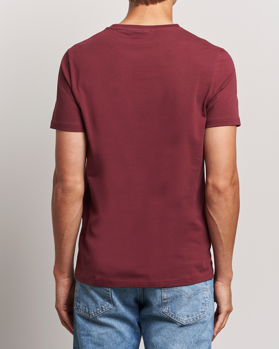 Herr | T-Shirts | Morris | James Crew Neck Tee Wine Red