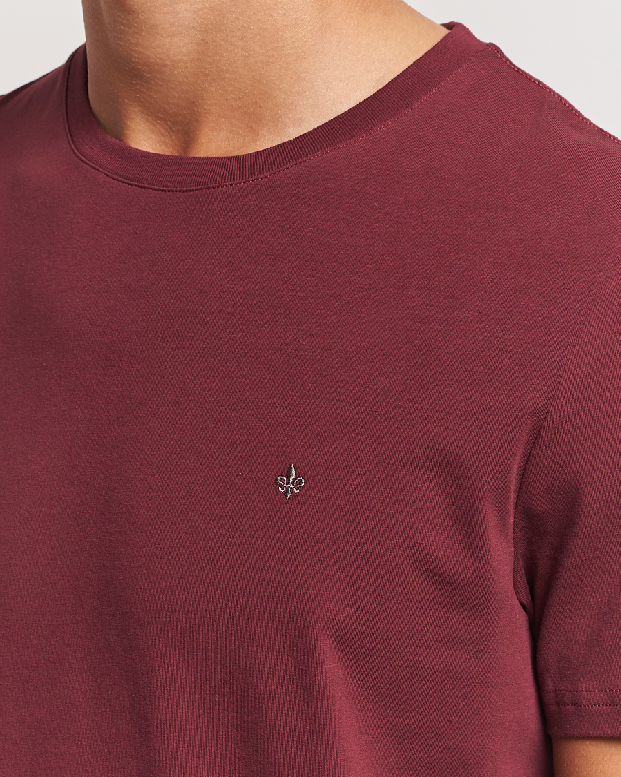Herr | T-Shirts | Morris | James Crew Neck Tee Wine Red