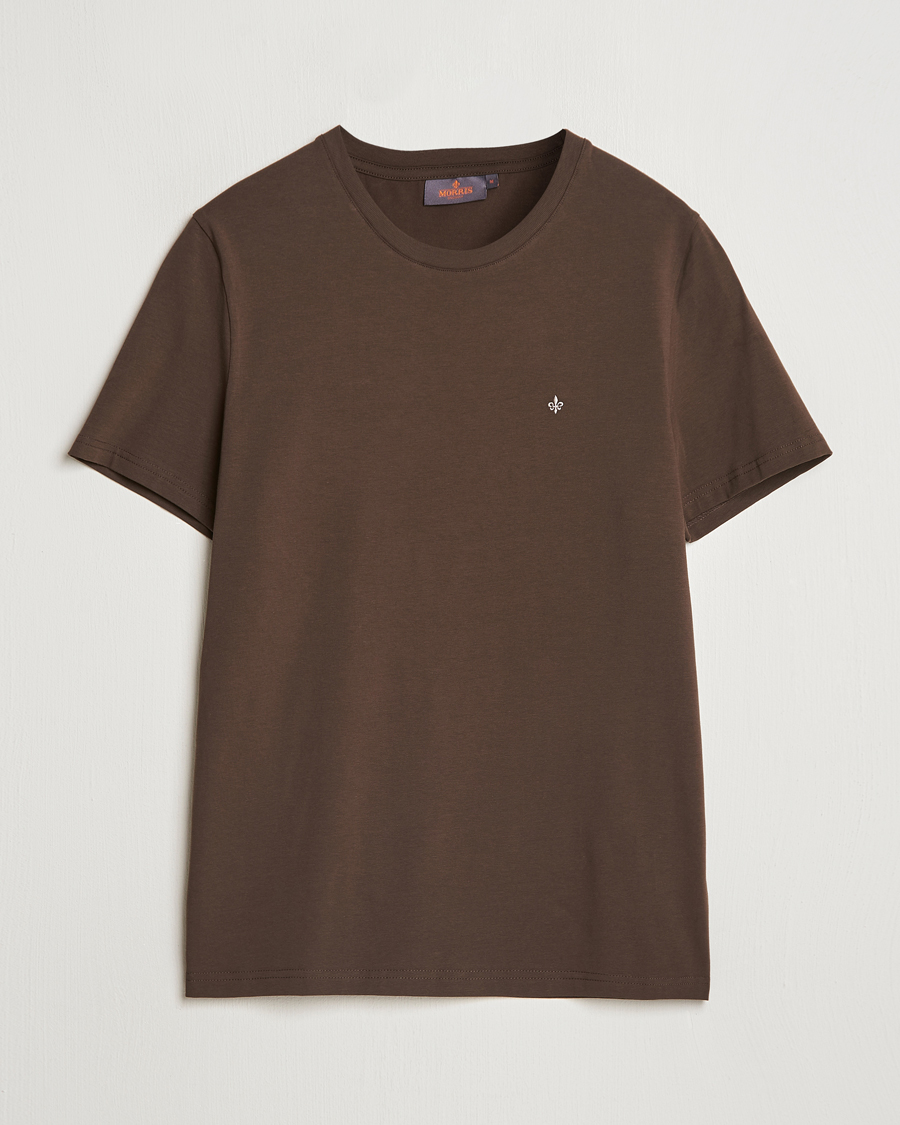 Herr | T-Shirts | Morris | James Crew Neck Tee Brown
